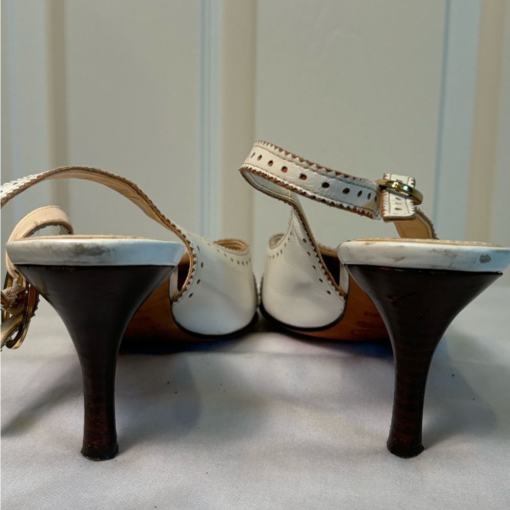 Classic Tan and White wing tipped heels by Circa Joan and David - Picture 11 of 11